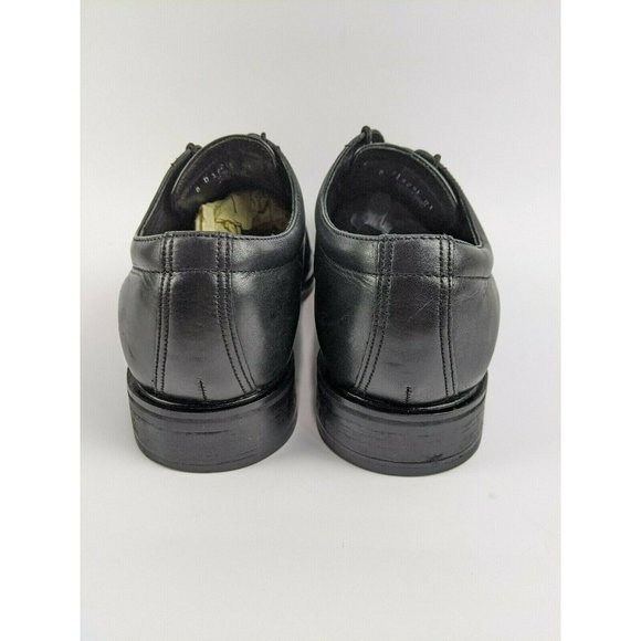 Florsheim Mens Sz 8 D Shoes Black Style # 18291 Kellen Black Leather Oxford Tie main image 4